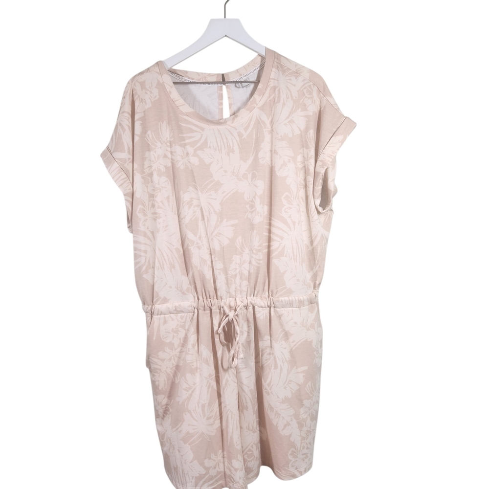 NWT LIVE Well Lounge Romper Size 14/16 Tropical Blush Light Pink